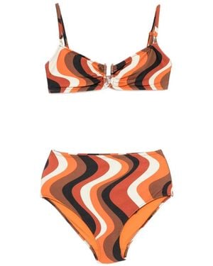 DAZE DAYZ Sunset-Wave U-Ring Bikini - Orange