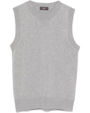 Peserico Metallic-Threading Top - Grey