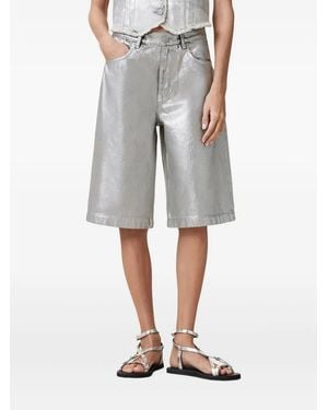 AllSaints メタリック ショートパンツ - グレー