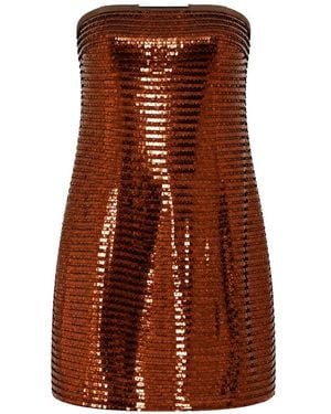 16Arlington Nolo Sequin-Embellished Mini Dress - Brown