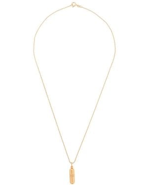 True Rocks Small Pill Necklace - White