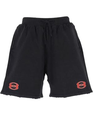 Balenciaga Bermudas con cordones - Azul