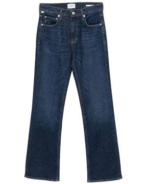 Citizens of Humanity Vidia Mid-Rise Boot Cut Jeans - Blue