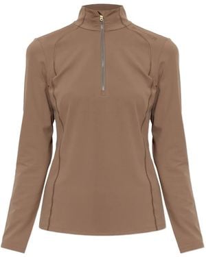 Bogner Medita Turtleneck Long-Sleeve Top - Brown