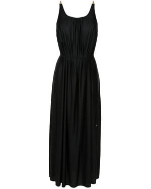 Lenny Niemeyer Gathered Chain-Link Maxi Dress - Black