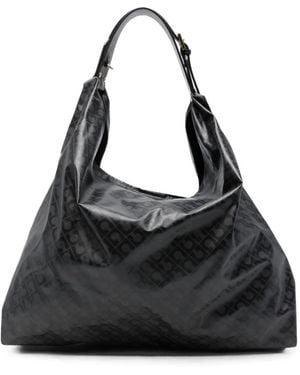 Gherardini Amazzonia Monogram-Print Shoulder Bag - Black