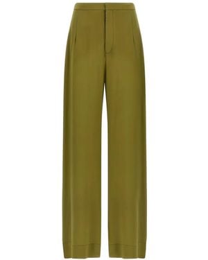 Jejia Jean Buttoned Silk Pants - Green