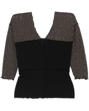 Baserange Nehru Top - Black