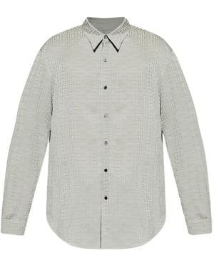 Balmain: Chemise noire à col classique | SSENSE France