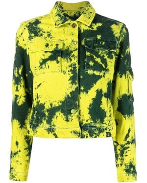 Ferrari Veste Prancing Horse À Effet Délavé - Jaune