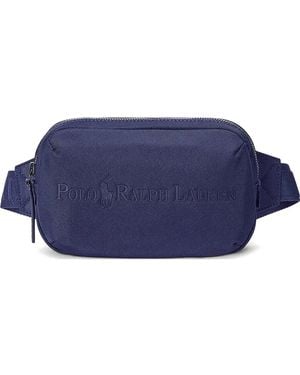 Polo Ralph Lauren Riñonera Con Logo Bordado - Azul