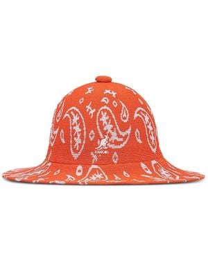 Kangol Paisley-Pattern Bucket Hat - Red
