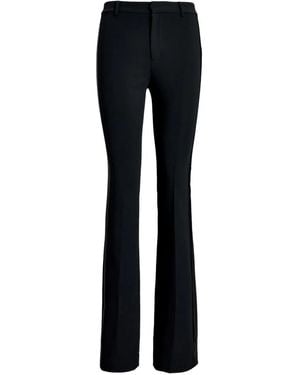 Ralph Lauren Satin-Stripe Straight Trousers - Blue