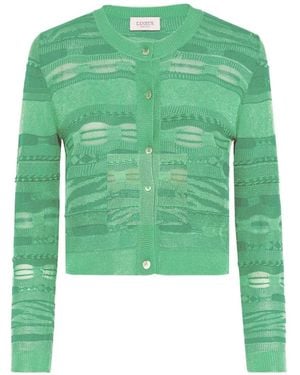 Laneus Button-Fastening Cardigan - Green