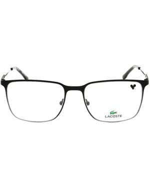 Lacoste Rectangle-Frame Glasses - Metallic
