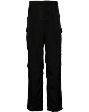 Moschino Satin Trousers - Black