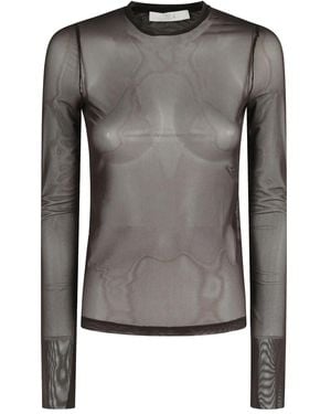 Tela Langarmshirt mit Netz - Grau