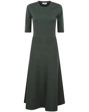 Gabriela Hearst Short-Sleeve Dress - Green