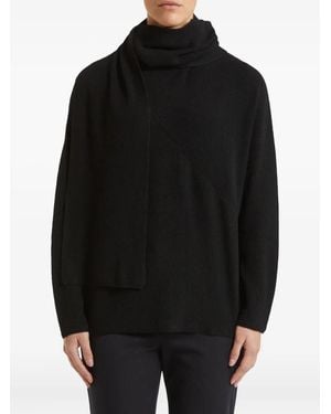 Pennyblack Scarf-Detail Sweater - Black