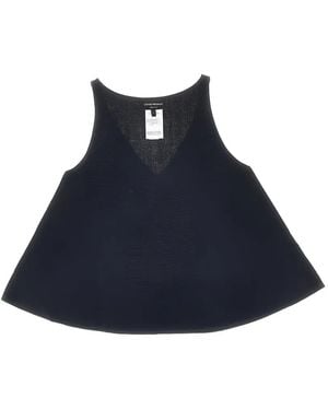Emporio Armani Links V-Neck Tank Top - Blue
