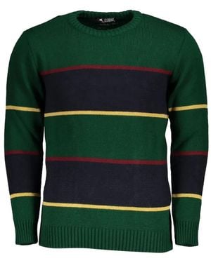 U.S. Grand Striped Crew-Neck Jumper - Green