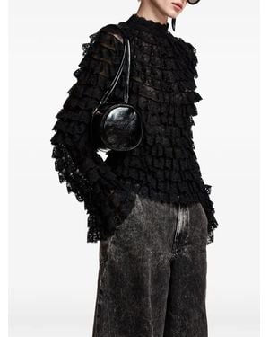 Essentiel Antwerp Kashvi Ruffled Lace Blouse - Black