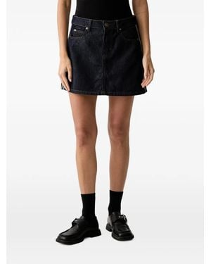 adidas 3-Stripes Logo-Patch Mini Skirt - Black