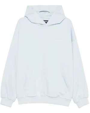 WRSTBHVR Hako V2 Logo-Print Drop-Shoulder Hoodie - White