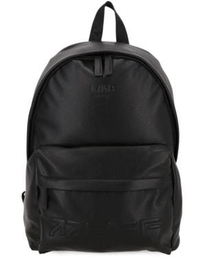 LuxeSupply Logo-Embossed Backpack - Black