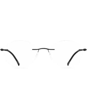 Silhouette Bril Met Rond Montuur - Wit