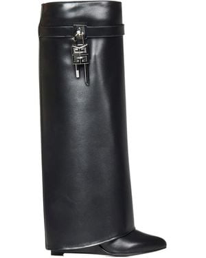 Givenchy Botas Shark Lock con tacón de 90 mm - Negro