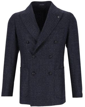 Tagliatore Montecarlo Double-Breasted Blazer - Blue