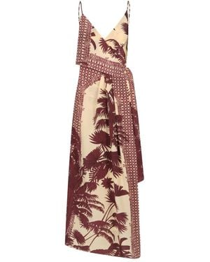 Johanna Ortiz Nouvel Arôme Ruffled Midi Dress - Natural