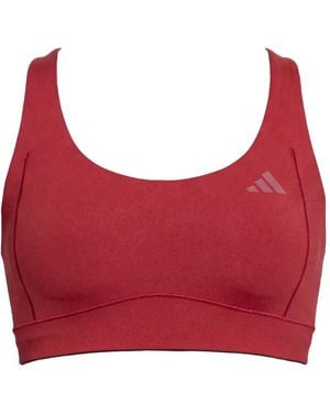 adidas X Entire Studios Optime Sport-Bh Mit Logo-Detail - Rot
