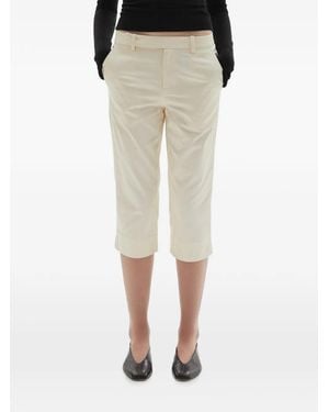 JOAEN Sara Cotton Cropped Trousers - Natural