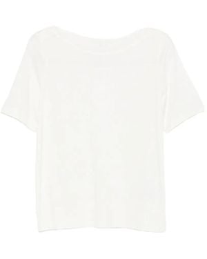 Marc O' Polo Short-Sleeve Boat-Neck T-Shirt - White
