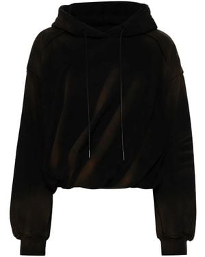 Juun.J Gelaagde Hoodie Met Taille - Zwart