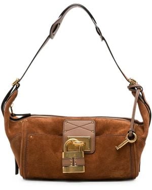 Chloé Paddington Suede Cross Body Bag - Brown