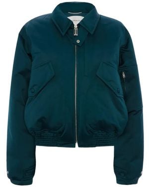 Victoria Beckham Padded Bomber Jacket - Blue
