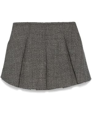 DURAZZI MILANO Minirock Mit Falten - Grau