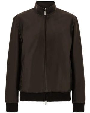 Ferragamo Nappa Leather Blouson - Black