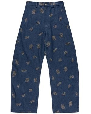 Munthe Jeans Vasler Con Perline - Blu