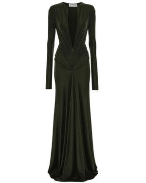 Victoria Beckham Aida Twisted Maxi Dress - Black