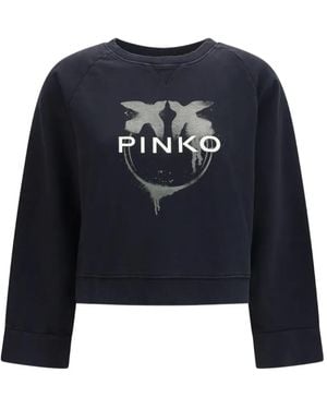 Pinko Felpa Neves Con Logo - Blu