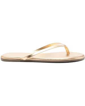 TKEES Metallics Flip-Flops - White