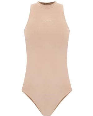 Vetements Logo-Detail Bodysuit - White