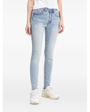 Desigual Distressed Skinny Jeans - Blue