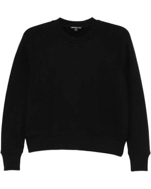 James Perse Cosy Fleece Sweater - Zwart