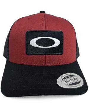 Oakley O Original Logo-Patch Mesh-Panel Cap - Red
