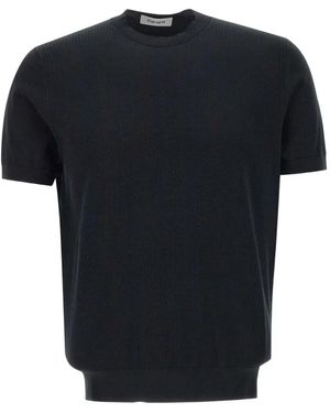 Kangra Fine-Knit T-Shirt - Black